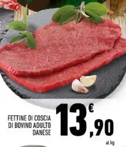 Conad FETTINE DI COSCIA DI BOVINO ADULTO DANESE offerta