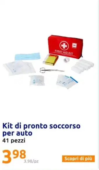 Action Kit di pronto soccorso per auto 41 pezzi offerta