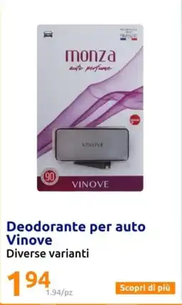 Action Deodorante per auto Vinove offerta