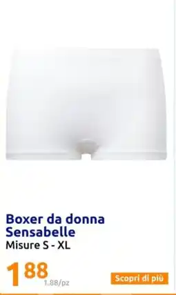 Action Boxer da donna Sensabelle Misure S-XL offerta