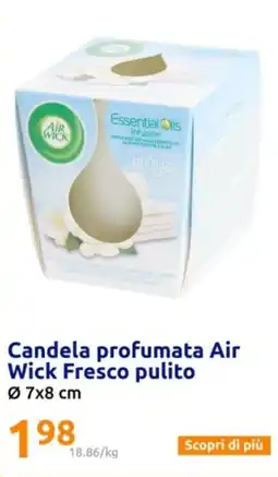 Candela profumata Air Wick Fresco pulito