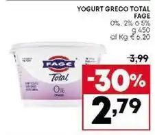 Panorama YOGURT GRECO TOTAL FAGE offerta