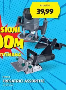 ALDI FERREX FRESATRICI ASSORTITE offerta