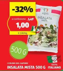 ALDI I COLORI DEL SAPORE INSALATA MISTA 500 G offerta