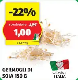 ALDI GERMOGLI DI SOIA 150 G offerta