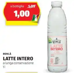 ALDI BONLÀ LATTE INTERO a lunga conservazione 1 l offerta