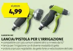 ALDI GARDENLINE LANCIA/PISTOLA PER L'IRRIGAZIONE offerta