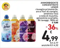 Spazio Conad AMMORBIDENTE CONCENTRATO LENOR 1806 ml offerta
