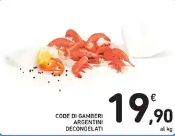 CODE DI GAMBERI ARGENTINI DECONGELATI