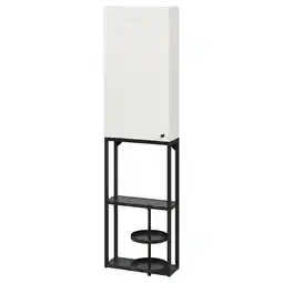 IKEA Enhet Combinazione di mobili, antracite/bianco cornice, 40x17x150 cm offerta