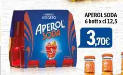 C+C Cash and Carry APEROL SODA 6 bott x cl 12,5 offerta
