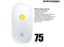 MediaWorld APPLE Magic Mouse offerta