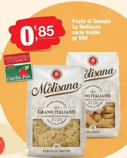 Crai Pasta di Semola La Molisana varie trafile offerta