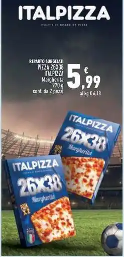 Conad Superstore PIZZA 26X38 ITALPIZZA Margherita conf. da 2 pezzi offerta