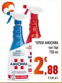 Conad SPRAY AMUCHINA vari tipi 750 ml offerta