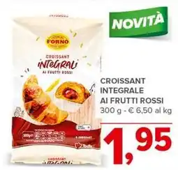 Todis CROISSANT INTEGRALE AI FRUTTI ROSSI offerta