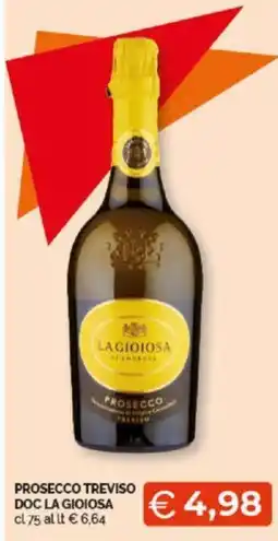 Mercatò PROSECCO TREVISO DOC LA GIOIOSA cl 75 offerta