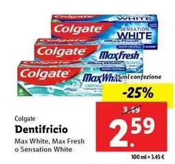 Lidl Colgate Dentifricio offerta