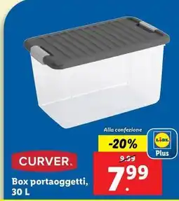 Lidl CURVER. Box portaoggetti, 30 L offerta