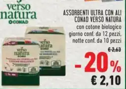 ASSORBENTI ULTRA CON ALI CONAD VERSO NATURA