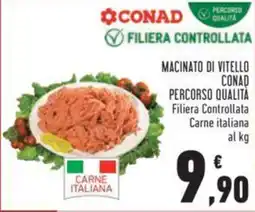 Conad MACINATO DI VITELLO CONAD PERCORSO QUALITÀ offerta