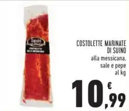 Conad COSTOLETTE MARINATE DI SUINO offerta