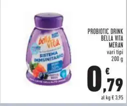 Conad PROBIOTIC DRINK BELLA VITA MERAN vari tipi 200 g offerta