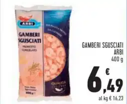 Conad GAMBERI SGUSCIATI ARBI 400 g offerta