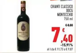Conad CHIANTI CLASSICO DOCG MONTECCHIO 750 ml offerta