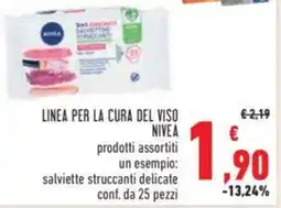 Conad LINEA PER LA CURA DEL VISO NIVEA offerta