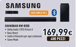Unieuro SAMSUNG SOUNDBAR HW-B550 offerta