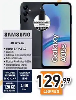 Unieuro SAMSUNG GALAXY A05s offerta