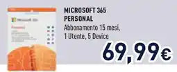 Unieuro MICROSOFT 365 PERSONAL offerta