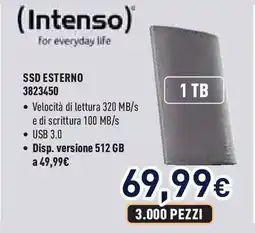 Unieuro (Intenso) SSD ESTERNO offerta