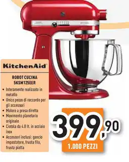 Unieuro KitchenAid ROBOT CUCINA 5KSM125EER offerta