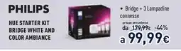 Unieuro PHILIPS HUE STARTER KIT BRIDGE WHITE AND COLOR AMBIANCE offerta