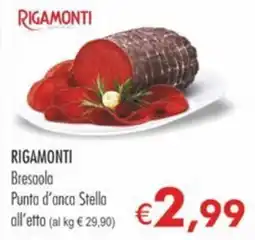 MerSi Supermercati RIGAMONTI Bresaola Punta d'anca Stella all'etto offerta