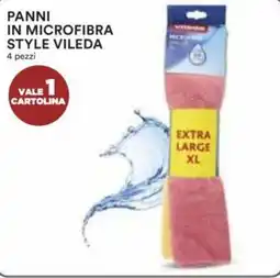 Coop PANNI IN MICROFIBRA STYLE VILEDA 4 pezzi offerta
