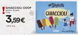 Coop GHIACCIOLI COOP assortiti, 20 pezzi, 1,5 kg offerta