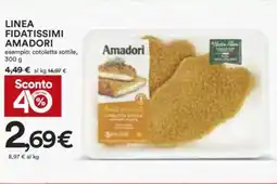 Coop LINEA FIDATISSIMI AMADORI 300 g offerta