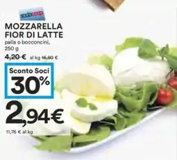 Coop MOZZARELLA FIOR DI LATTE palla o bocconcini, 250 g offerta