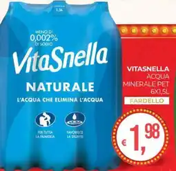 Eté VITASNELLA ACQUA MINERALE PET 6X1,5L offerta