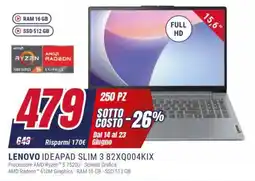 Trony LENOVO IDEAPAD SLIM 3 82XQ004KIX offerta