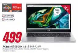 Trony ACER NOTEBOOK A315-44P-R3KV offerta