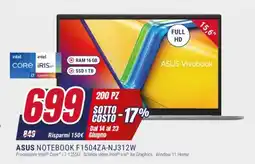 Trony ASUS NOTEBOOK F1504ZA-NJ312W offerta