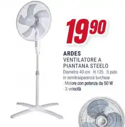Trony ARDES VENTILATORE A PIANTANA STEELO offerta