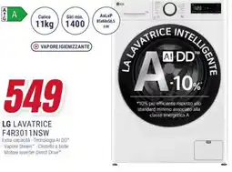 Trony LG LAVATRICE F4R3011NSW offerta