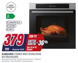 SAMSUNG FORNO MULTIFUNZIONE NV7B4040VBS