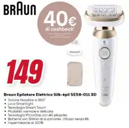 Trony Braun Epilatore Elettrico Silk-épil SES9-011 3D offerta