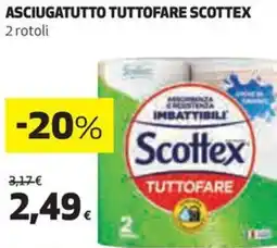ASCIUGATUTTO TUTTOFARE SCOTTEX 2 rotoli